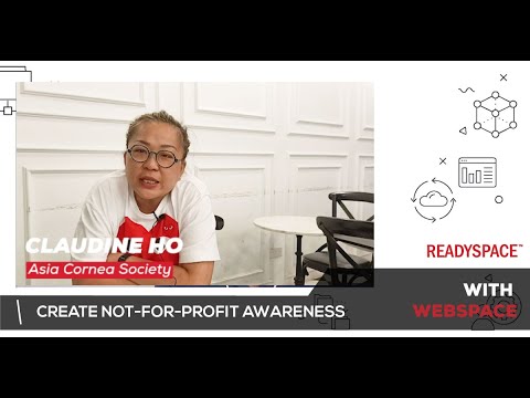 Claudine Ho create not-for-profit awareness with WebSpace